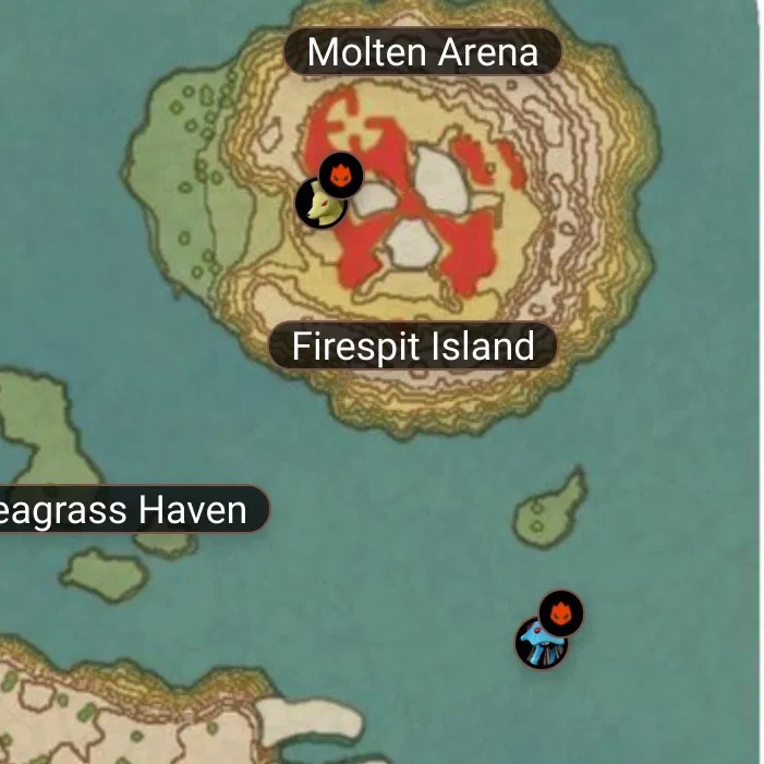 Pokemon Legends Arceus Firespit Island Pokemon, Items, Map